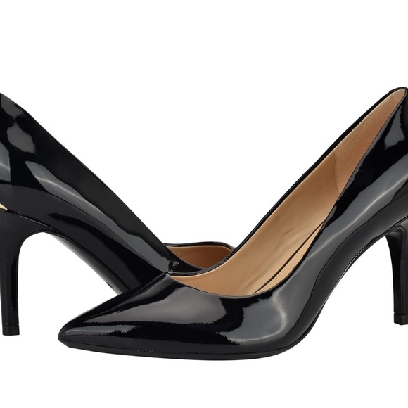 Calvin Klein Black Patent Leather Heels - Picture 6 of 6